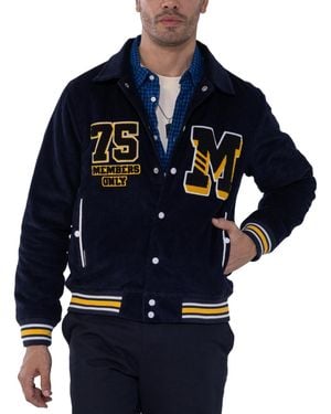 Members Only Corduroy Varsity Jacket - Blue