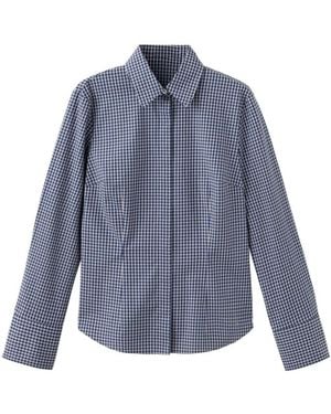 Mango Sofia Long-sleeve Button-up Fitted Shirt - Blue