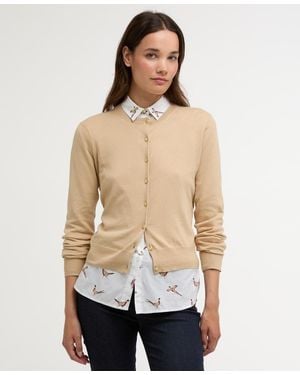 Barbour Wisteria Knitted Cardigan - Natural