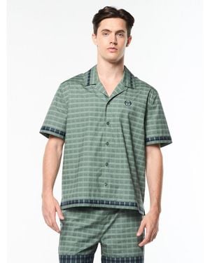 Sergio Tacchini Quadretto Cabana Shirt - Green