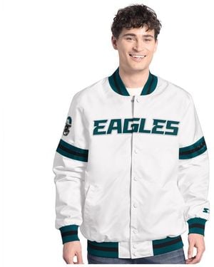 Starter Â Philadelphia Eagles Scout Full-snap Varsity Jacket - White