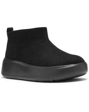 Clarks Solevana Rise Platform Ankle Boots - Black