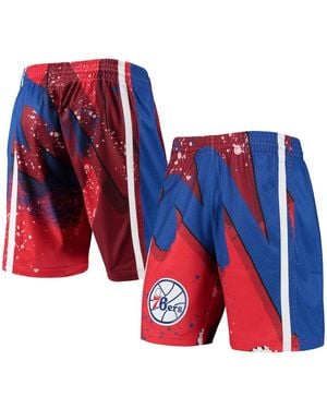 Mitchell & Ness Philadelphia 76ers Hardwood Classics 1996 Hyper Hoops Swingman Shorts - Red