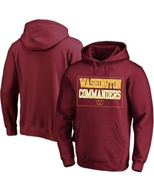 Fanatics Washington Commanders Big Tall Fleece Hoodie - Red