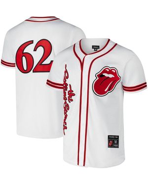 Lids Rolling Stones Baseball Fashion Jersey - White