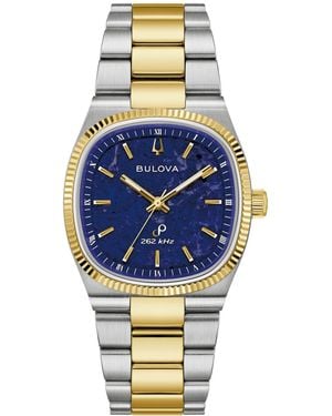 Bulova Super Seville Sodalite Stainless Steel Bracelet Watch 35mm - Metallic