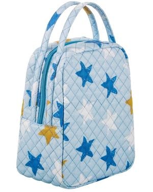 Gnuadz Lunch Tote Bag Thermal Cooler Quilted Work Outdoor Camping - Blue