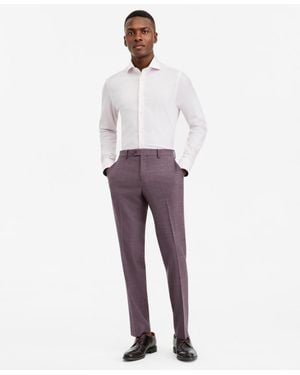 Ted Baker Modern-fit Solid Suit Separate Pants - Purple