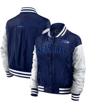 Fanatics Seattle Seahawks Elements Wave Full-snap Jacket - Blue