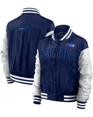 Fanatics Seattle Seahawks Elements Wave Full-snap Jacket - Blue