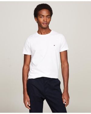 Tommy Hilfiger Slim Fit Non-Iron Cotton Dress Shirt in White for Men | Lyst
