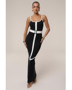 JLUXLABEL Belted Cami Maxi Dress - Natural