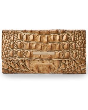 Brahmin Cordelia Embossed Leather Wallet - Metallic