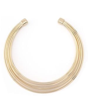 Robert Lee Morris Layered Wire Collar Necklace - Metallic