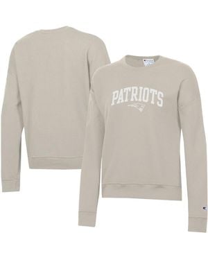 Champion New England Patriots Powerblend Cocoa Butter Fleece Sweatshirt - White