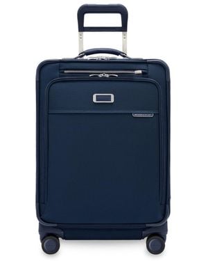 Briggs & Riley Baseline Compact Medium Checked Expandable Spinner - Blue