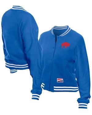 KTZ Buffalo Bills Throwback Fleece Full-snap Jacket - Blue