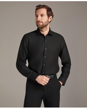 BarIII Diamond Dobby Spread Collar Dress Shirt - Gray