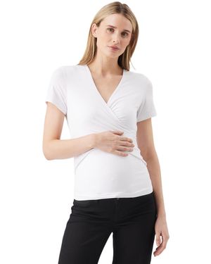 Ripe Maternity Maternity Ripe Luxe Knit Embrace Nursing Tee - White