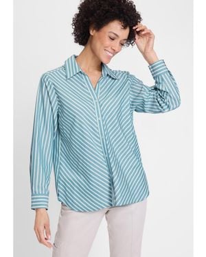 Olsen Chevron Striped Shirt - Blue