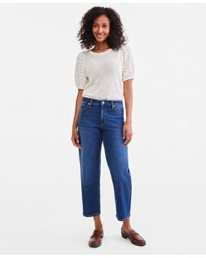 Style & Co. High-rise Barrel Relaxed Fit Jeans - Blue