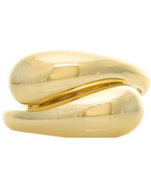 Rivka Friedman Polished Bypass Cuff Bracelet - White