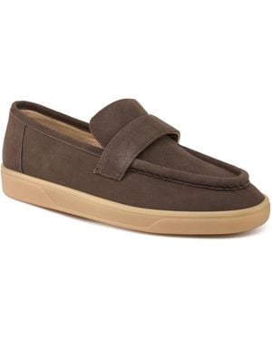 J/Slides Heath Leather Loafer - Brown