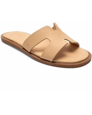 Forever & Always Shoes Biora Leather Slide - White