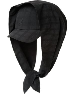 Kangol Seersucker Drape 5-panel Cap - Black