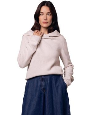 Celtic & Co. Collared Slouch Sweater - White