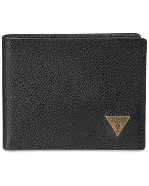 Guess Rfid Tonal Slim Fold Wallet - Black