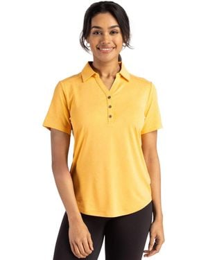 Cutter & Buck Forge Eco Stretch Recycled Short Sleeve Polo - Yellow
