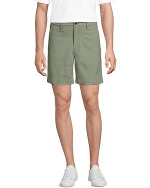 Lands' End Knockabout 7" Classic Fit Chino Short - Green