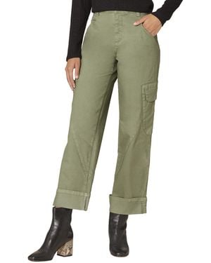 Democracy Petite Relaxed Utility Pants - Green