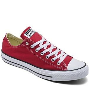 Converse Chuck Taylor Low Top Sneakers From Finish Line - Red