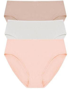 Natori Bliss Bare Cotton Hipster 3 Pack - White