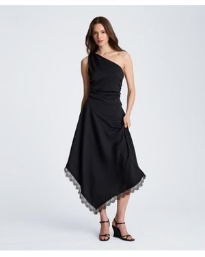 Kenneth Cole One Shoulder Asymmetrical Dress - Blue