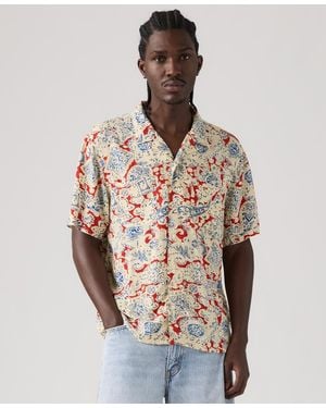 Levi's Relaxed-fit Camp Collar Shirt - Red