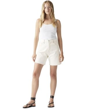Levi's High-rise baggy Denim Shorts - Natural