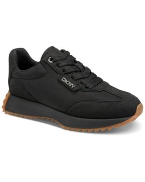 DKNY Naples Lace Up Sneakers - Black