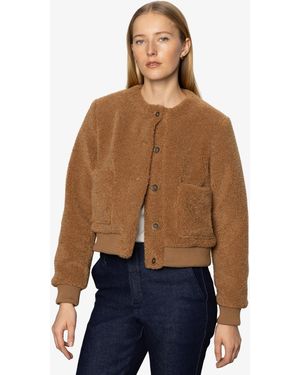Sanctuary Teddy Long Sleeve Cardigan Jacket - Blue
