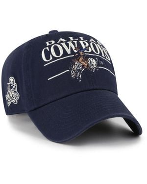 '47 Dallas Cowboys Clean Up Adjustable Baseball Cap - Blue