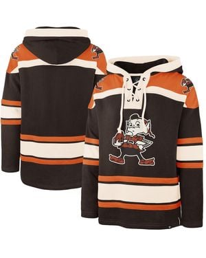 '47 Cleveland S Throwback Superior Lacer Hoodie - Brown
