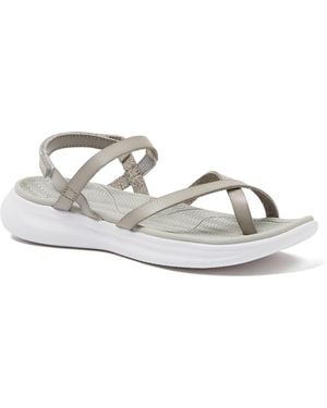 Lands' End All Day Comfort Strap Sandals - Metallic