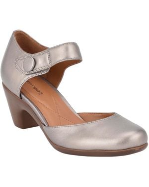 Easy Spirit Clarice Mary Jane Block Heel Dress Pumps - Brown