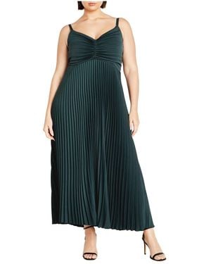 City Chic Plus Size Ariana Maxi Dress - Blue