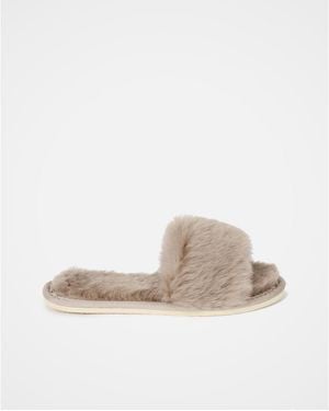 Celtic & Co. British Luxe Slide Slipper - White