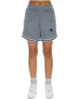 KTZ Silver/navy Dallas Cowboys Sport Classics Mesh Shorts - Blue
