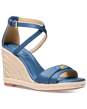 Michael Kors Michael Mandy Wedge Sandals - Blue