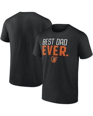 Fanatics Mto Label Pittsburgh Pirates Best Dad Ever T-shirt - Black